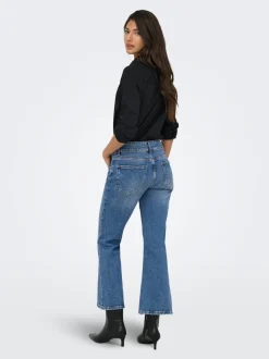 ONLVIOLET Hög midja Utsvängd passform Ankellängd Jeans