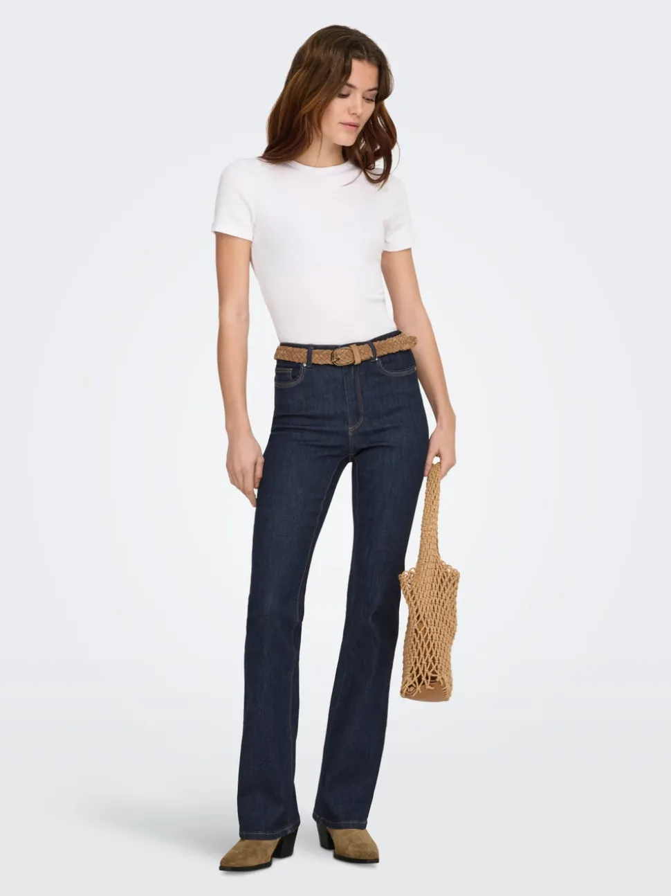 ONLWAUW Hög midja Utsvängd passform Jeans