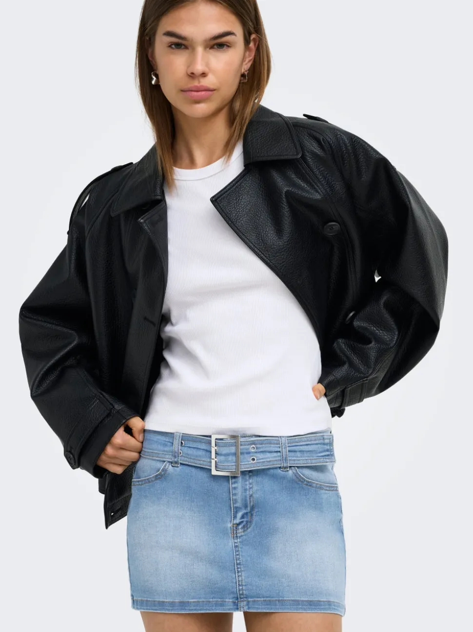 ONLWAUW Jeanskjol Minikjol