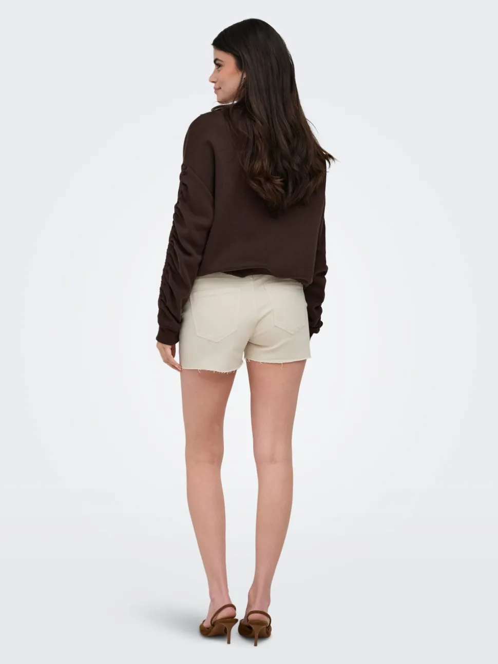 ONLWAUW Medelhög midja Normal passform Denimshorts