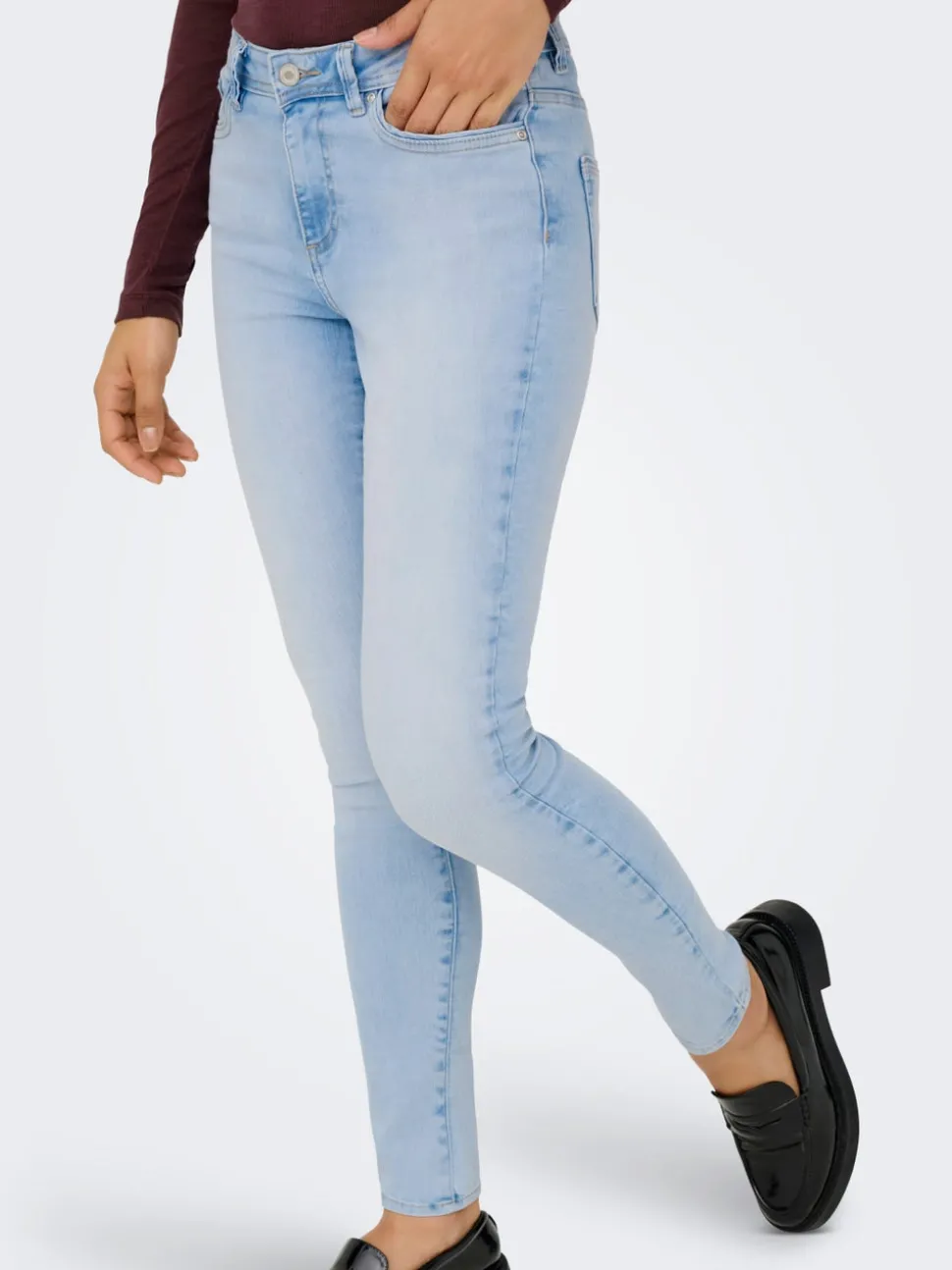 ONLWAUW Medelhög midja Skinny Fit Jeans