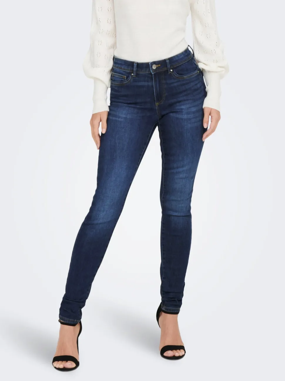 ONLWAUW Medelhög midja Skinny Fit Jeans