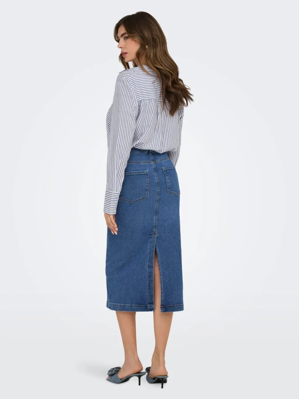 ONLWONDER Denim Jeanskjol Midikjol