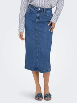 ONLWONDER Denim Jeanskjol Midikjol