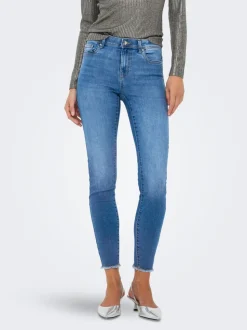 ONLWOW Medelhög midja Skinny Fit Ankellängd Jeans