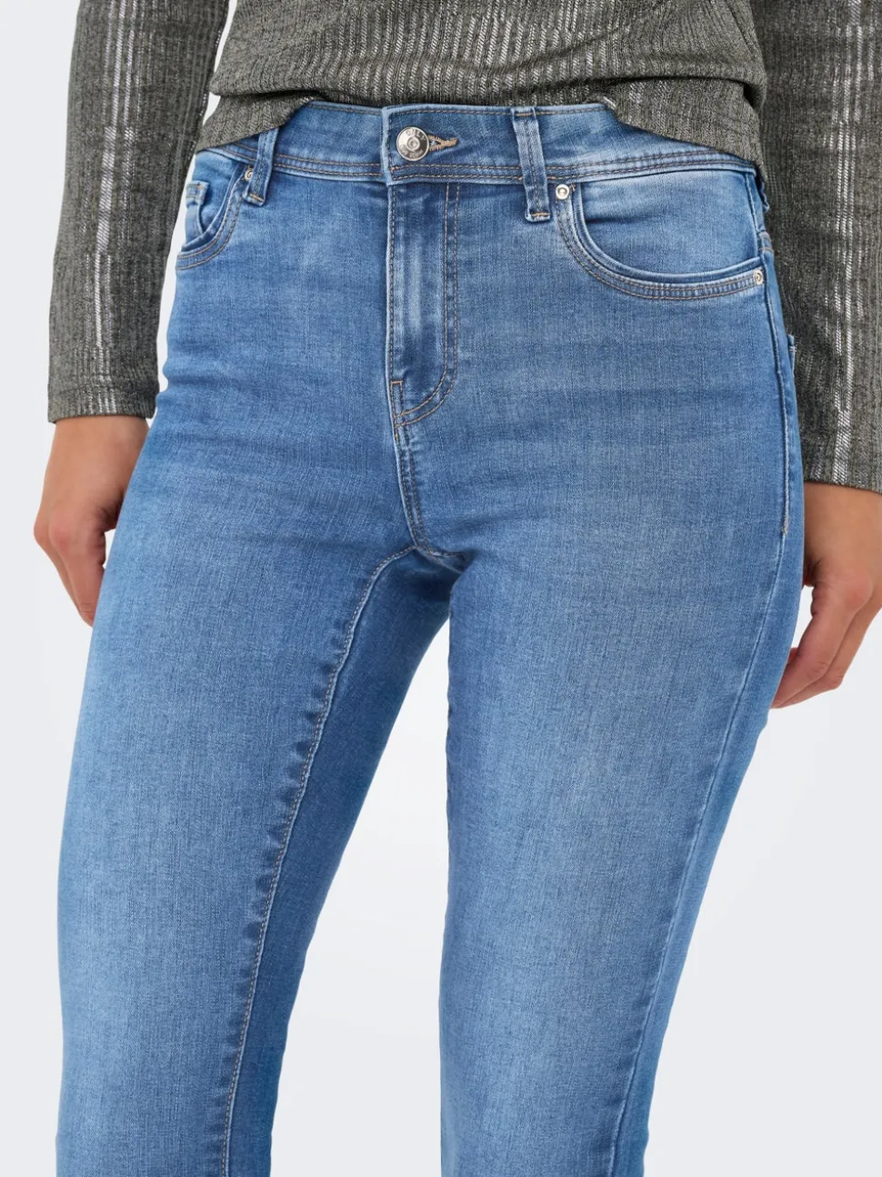 ONLWOW Medelhög midja Skinny Fit Ankellängd Jeans