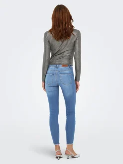 ONLWOW Medelhög midja Skinny Fit Ankellängd Jeans