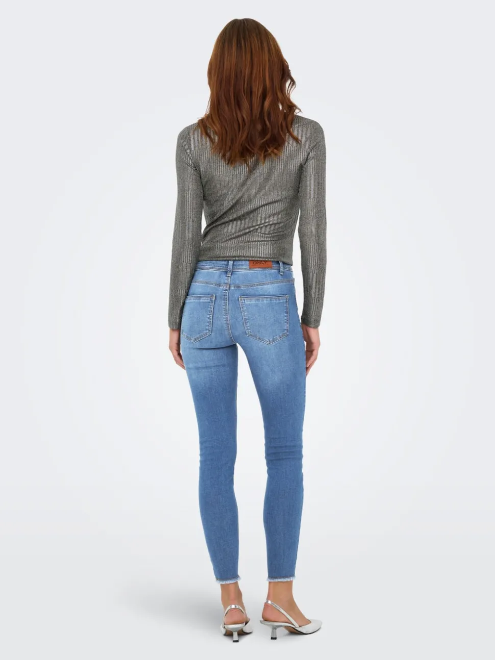 ONLWOW Medelhög midja Skinny Fit Ankellängd Jeans