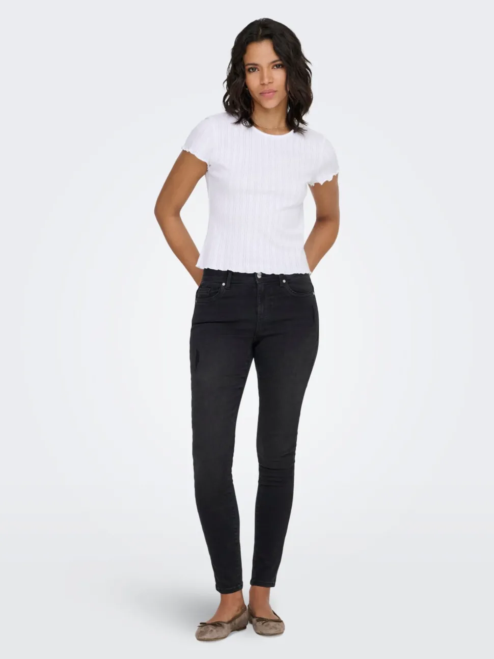 ONLWOW Medelhög midja Skinny Fit Jeans