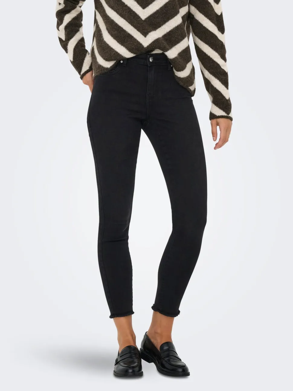 ONLWOW Medelhög midja Skinny Fit Ankellängd Jeans