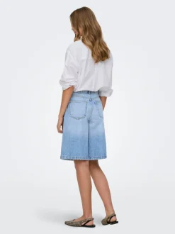 ONLZAGU-DORSI Medelhög midja Lös passform Denimshorts