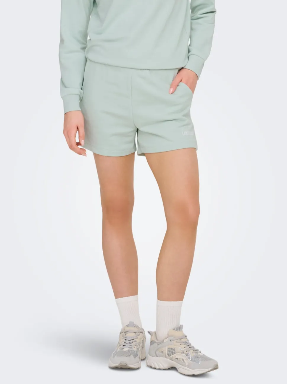 ONPCAVA Hög midja Lös passform Sweatshorts