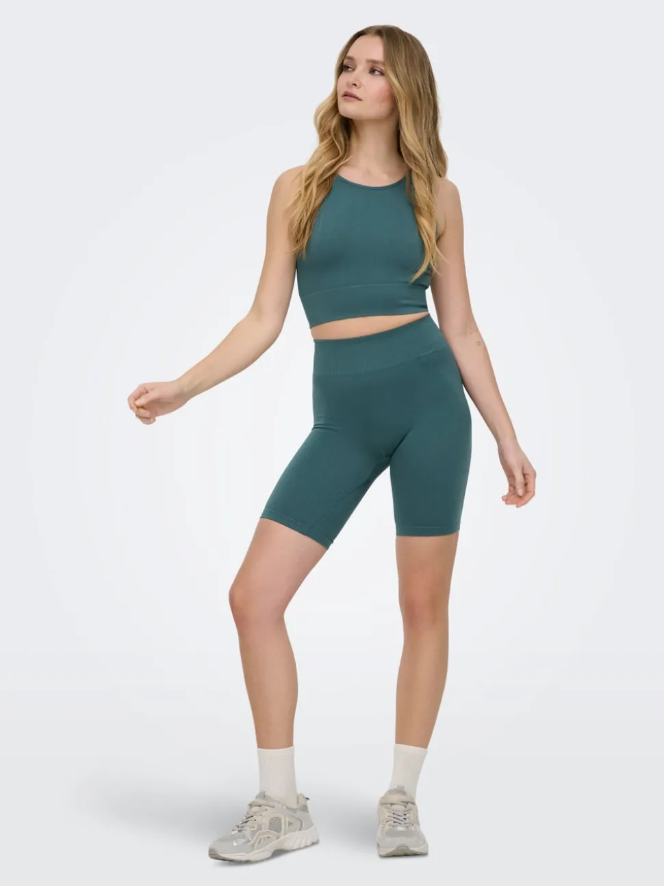 ONPJAIA Hög midja Slim Fit Cityshorts