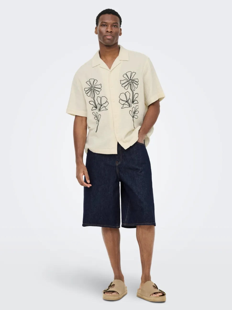 ONSCARL Medelhög midja Balloon Fit Shorts