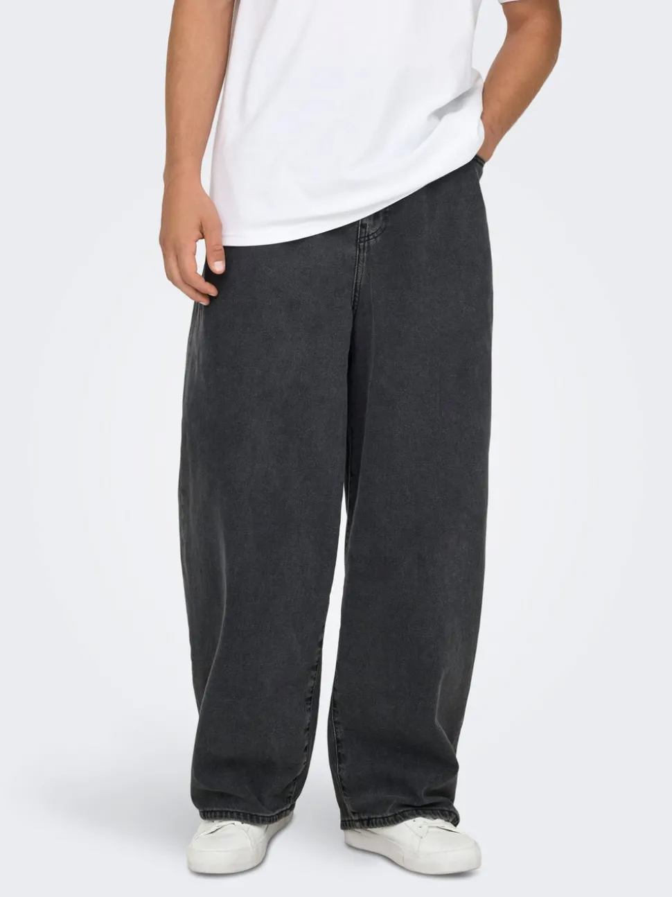 ONSCARL Medelhög midja Balloon Fit Jeans