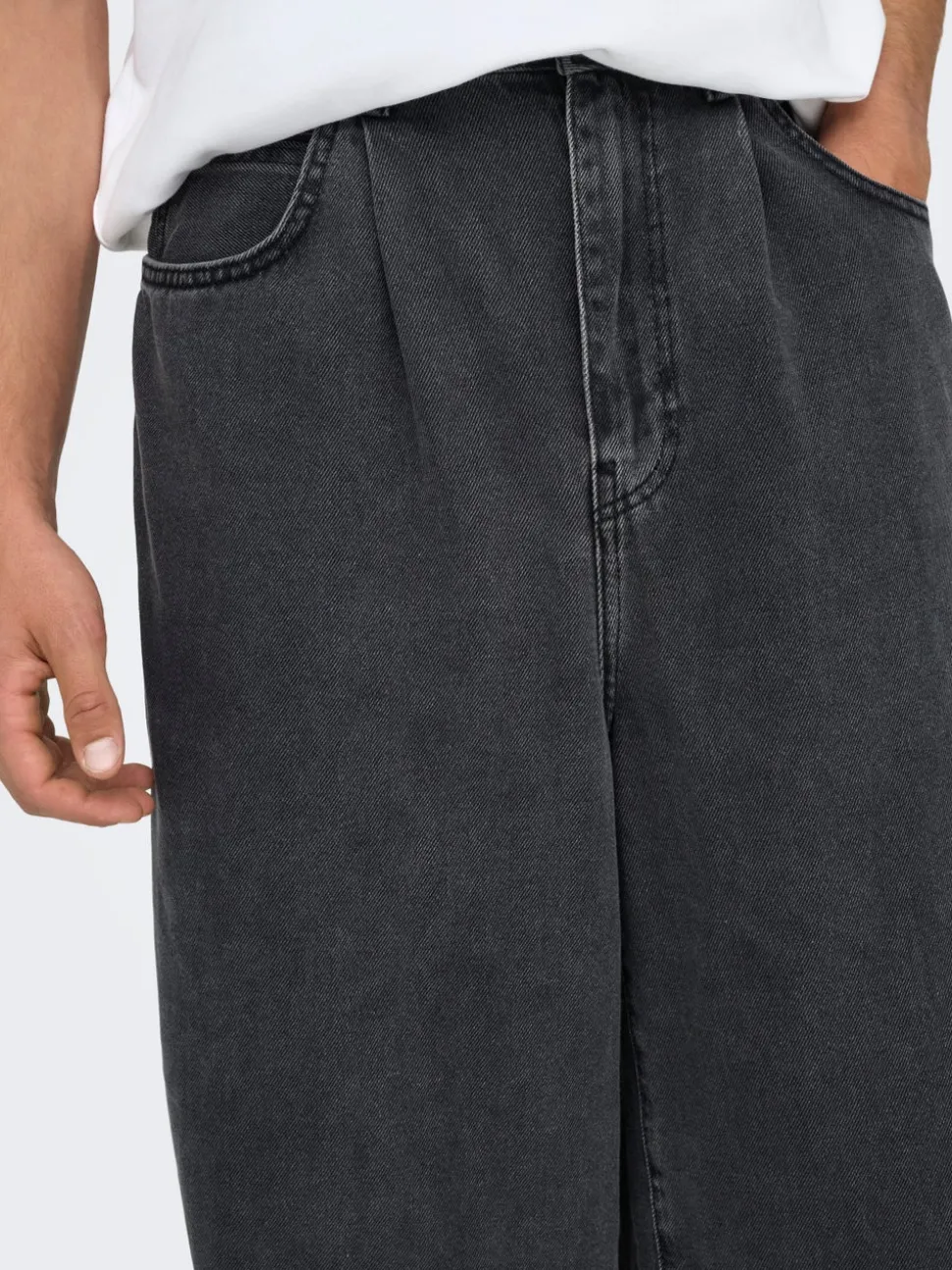 ONSCARL Medelhög midja Balloon Fit Jeans