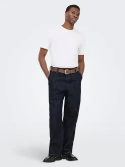 ONSDANI Medelhög midja Bred passform - Beskuren Jeans