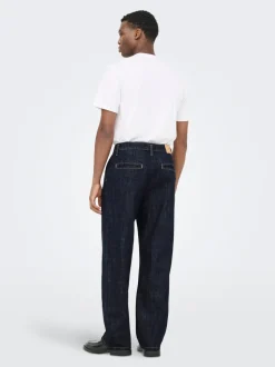 ONSDANI Medelhög midja Bred passform - Beskuren Jeans