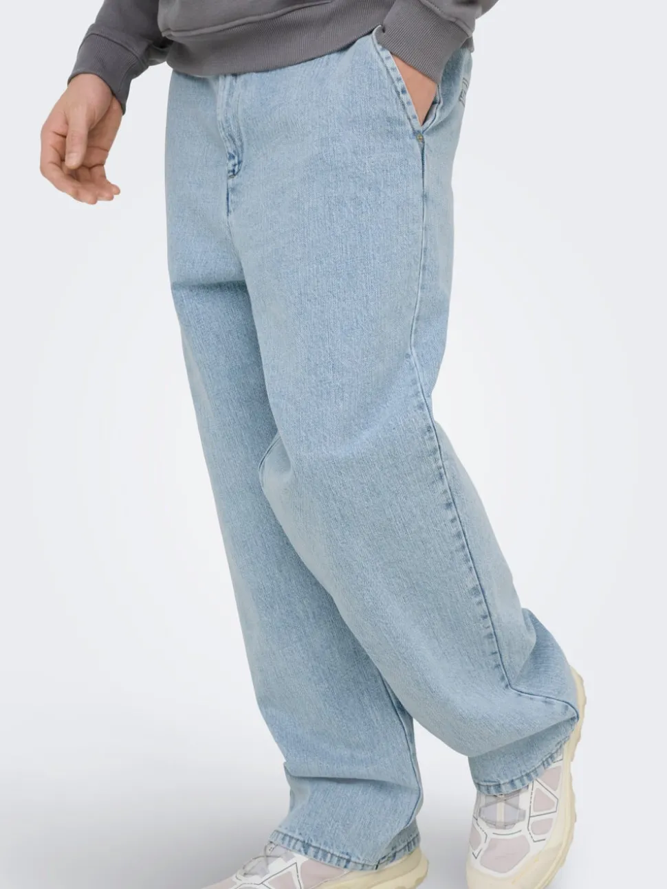 ONSDANI Medelhög midja Bred passform - Beskuren Jeans