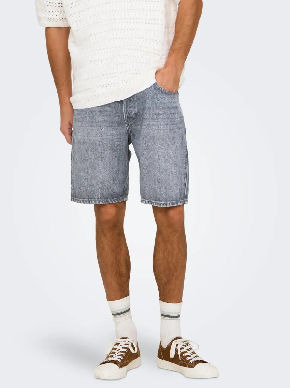 ONSEDGE Medelhög midja Rak passform Shorts