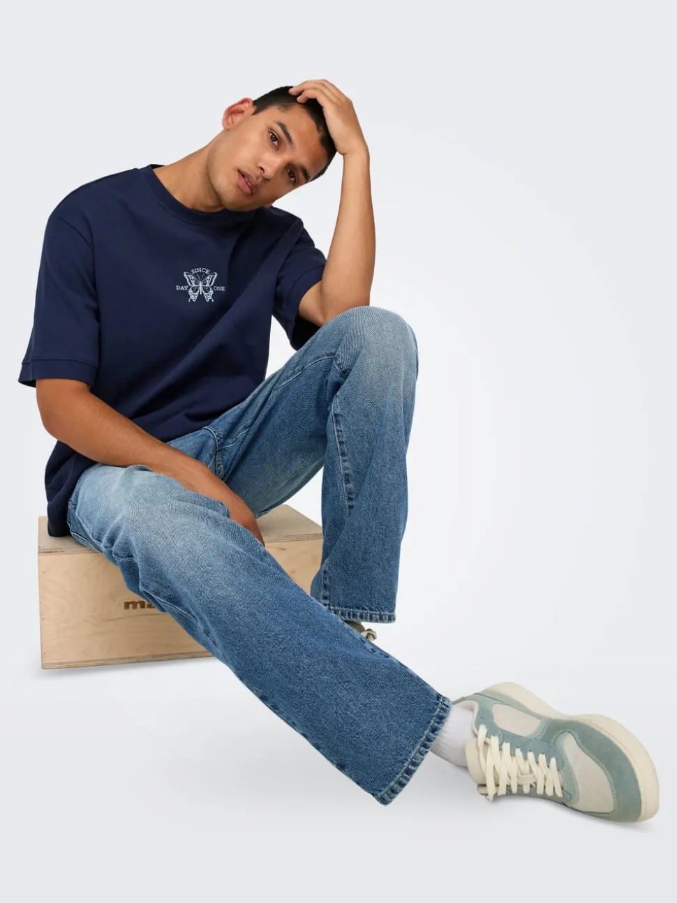 ONSEDGE Medelhög midja Rak passform Jeans