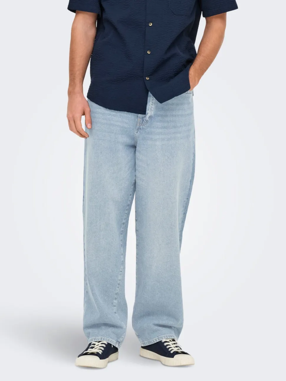 ONSFADE Hög midja Lös passform Jeans