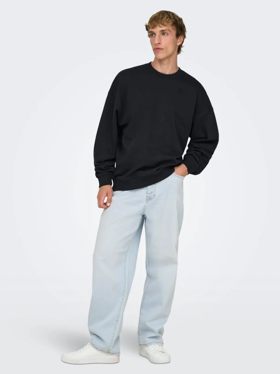 ONSFADE Medelhög midja Lös passform Strecth Jeans
