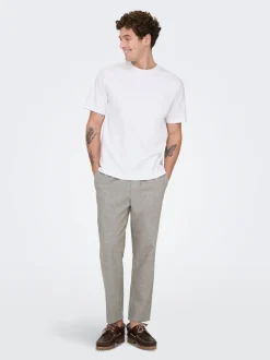 ONSLINUS Avsmalnande passform Linne Jogger