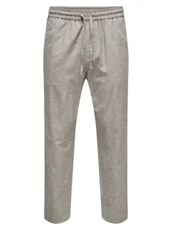ONSLINUS Avsmalnande passform Linne Jogger