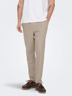 ONSLINUS Avsmalnande passform Linne Jogger