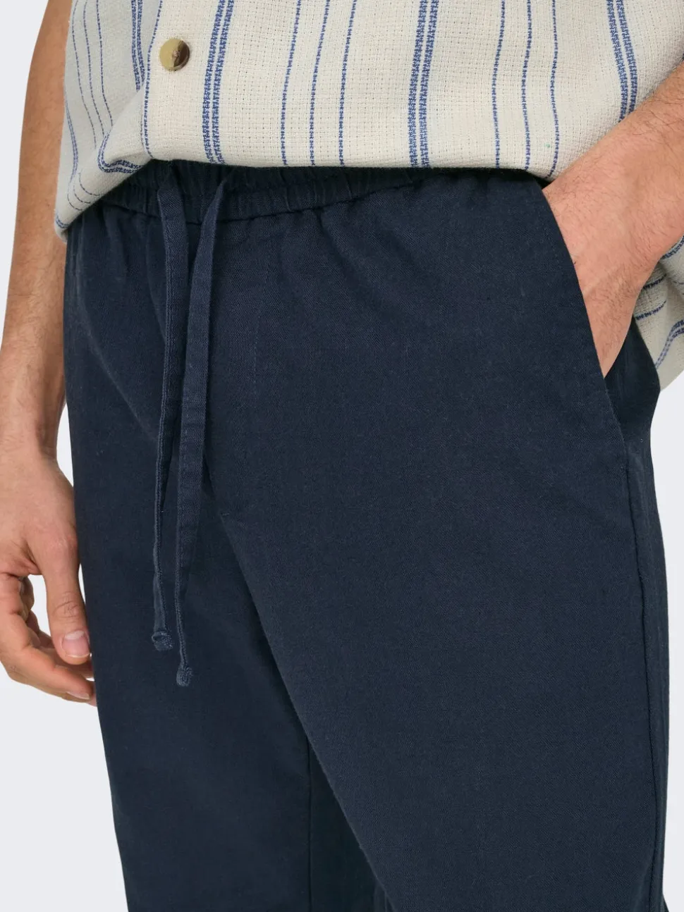 ONSLINUS Avsmalnande passform Linne Jogger