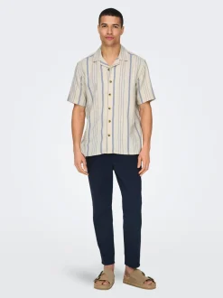 ONSLINUS Avsmalnande passform Linne Jogger