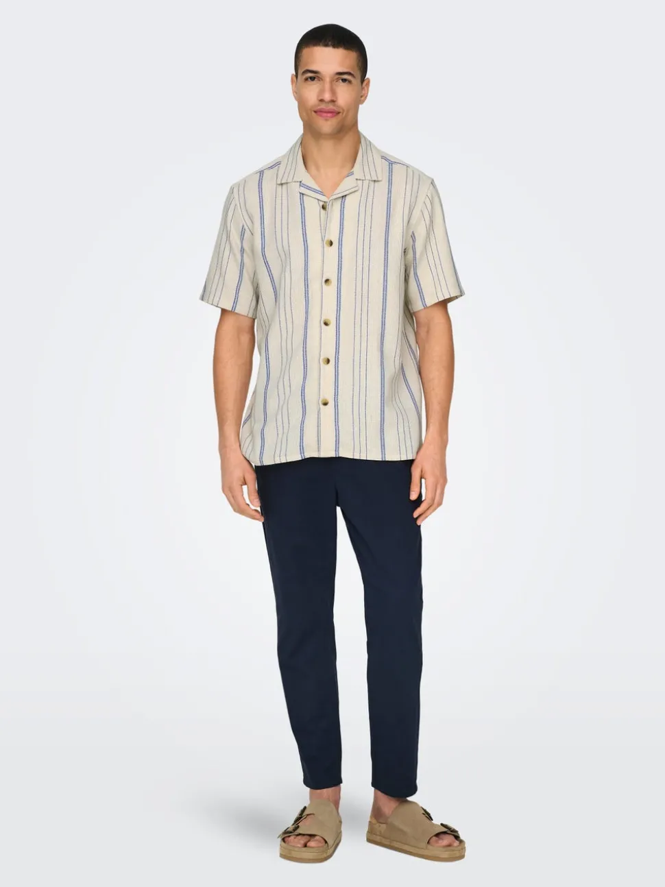 ONSLINUS Avsmalnande passform Linne Jogger