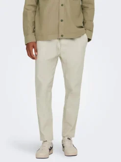 ONSLINUS Avsmalnande passform Linne Jogger