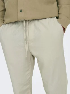 ONSLINUS Avsmalnande passform Linne Jogger