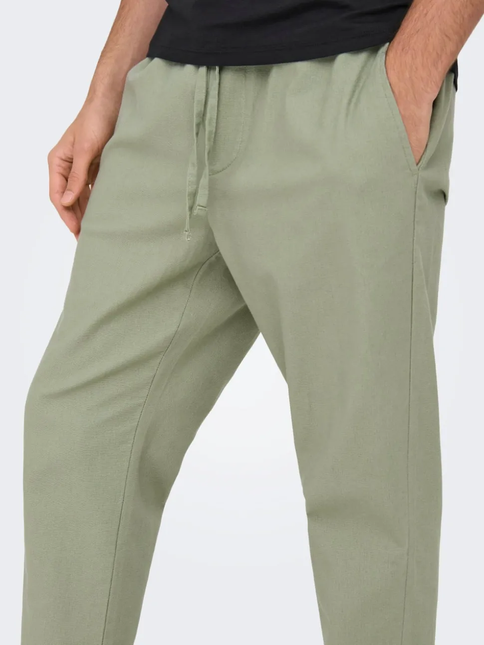 ONSLINUS Avsmalnande passform Linne Jogger