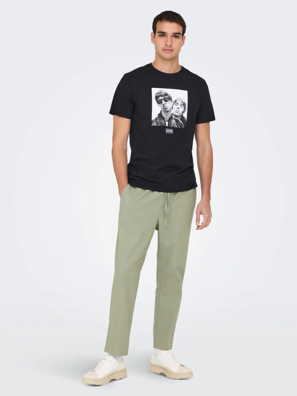 ONSLINUS Avsmalnande passform Linne Jogger