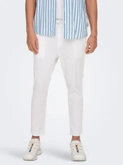 ONSLINUS Avsmalnande passform Linne Jogger