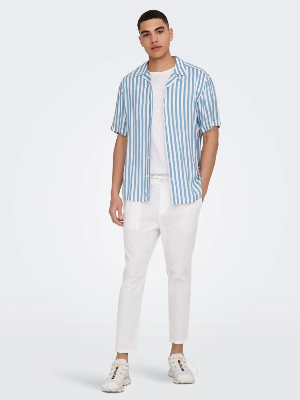 ONSLINUS Avsmalnande passform Linne Jogger