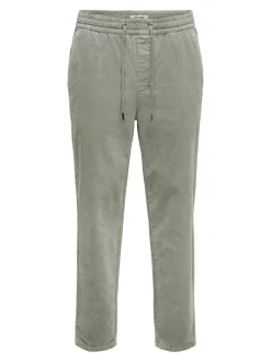 ONSLINUS Manchesterbyxor med tapered fit