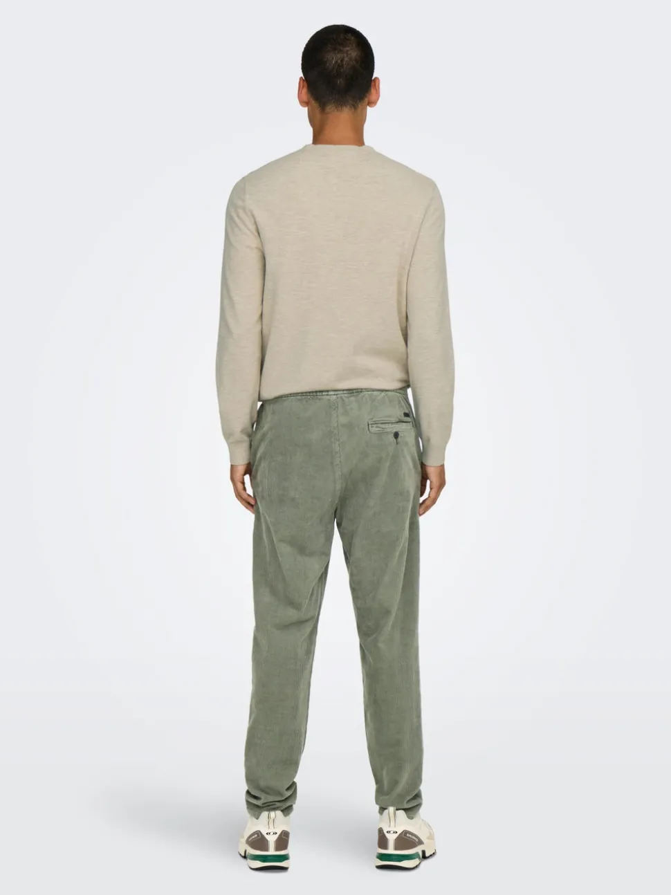 ONSLINUS Manchesterbyxor med tapered fit