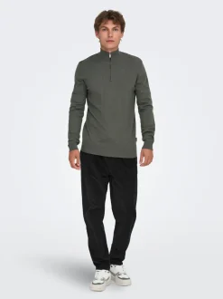 ONSLINUS Manchesterbyxor med tapered fit