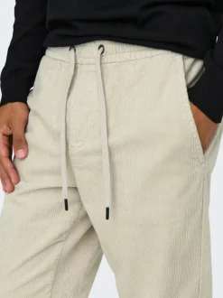 ONSLINUS Manchesterbyxor med tapered fit