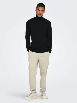 ONSLINUS Manchesterbyxor med tapered fit