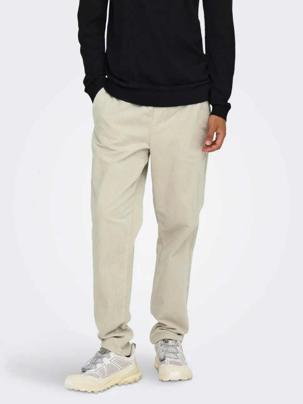 ONSLINUS Manchesterbyxor med tapered fit