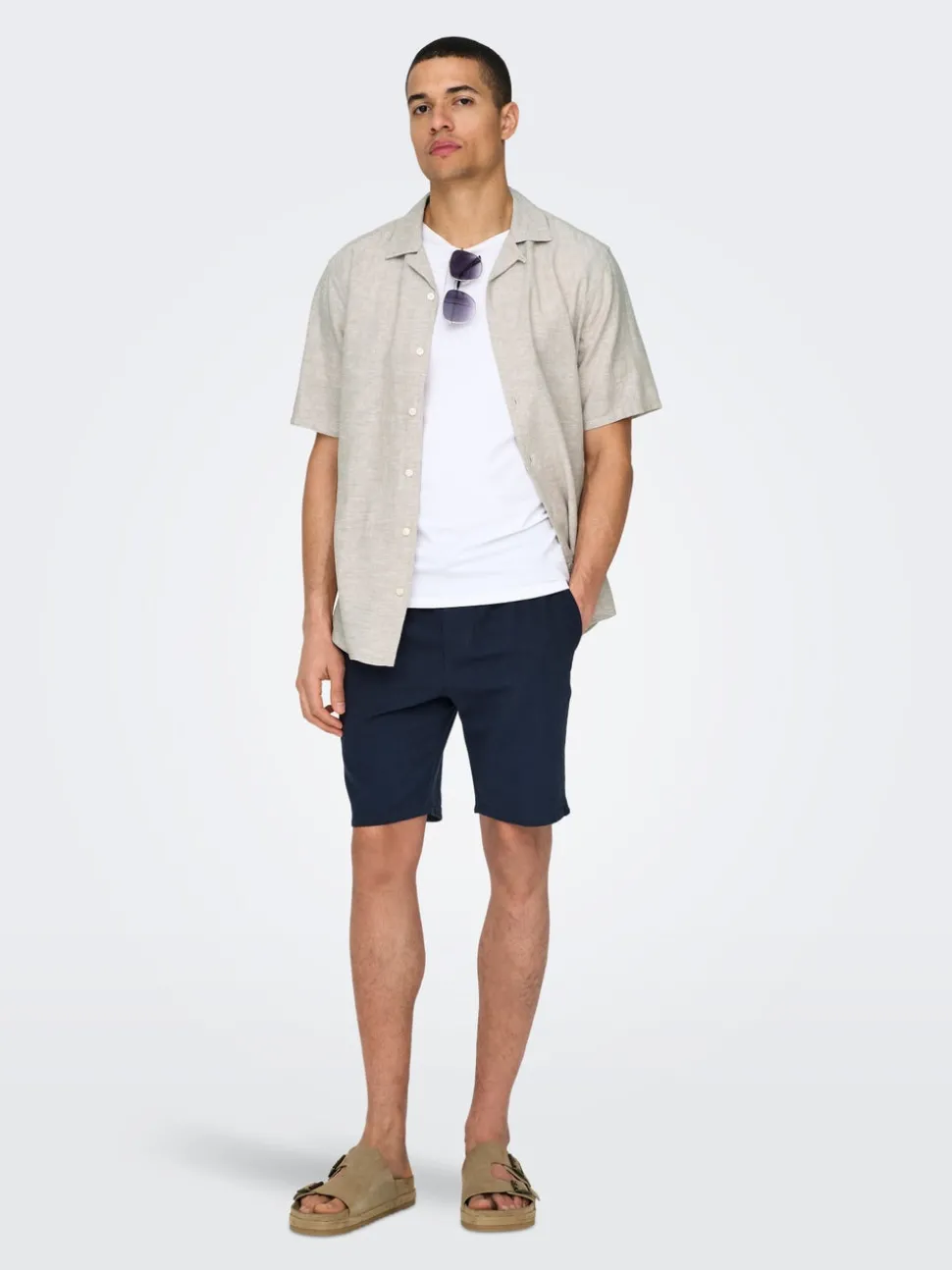 ONSLINUS Normal passform Linne Shorts