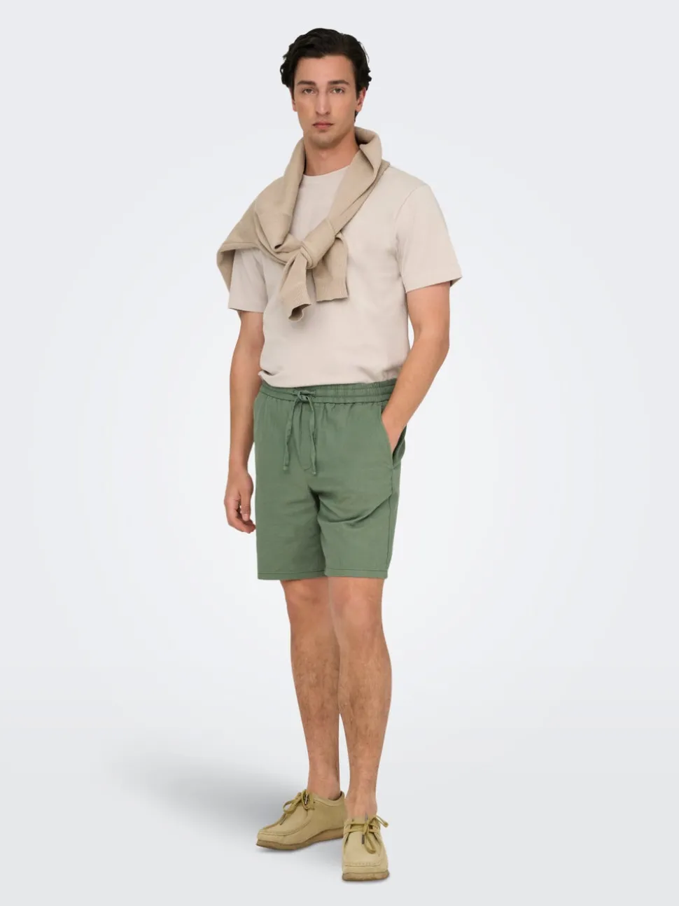 ONSLINUS Normal passform Linne Shorts