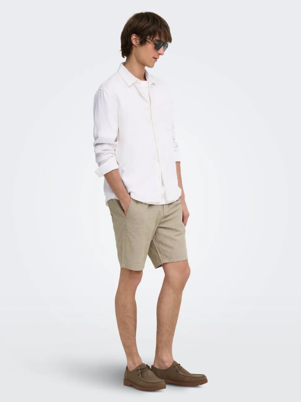 ONSLINUS Normal passform Linne Shorts