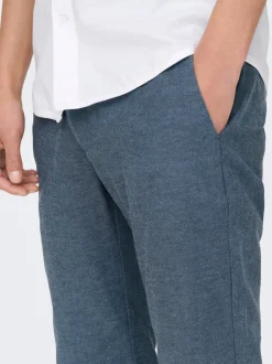 ONSMARK Avsmalnande passform Linne Chinos