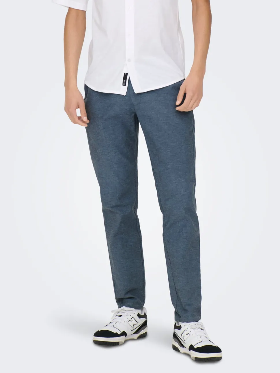 ONSMARK Avsmalnande passform Linne Chinos